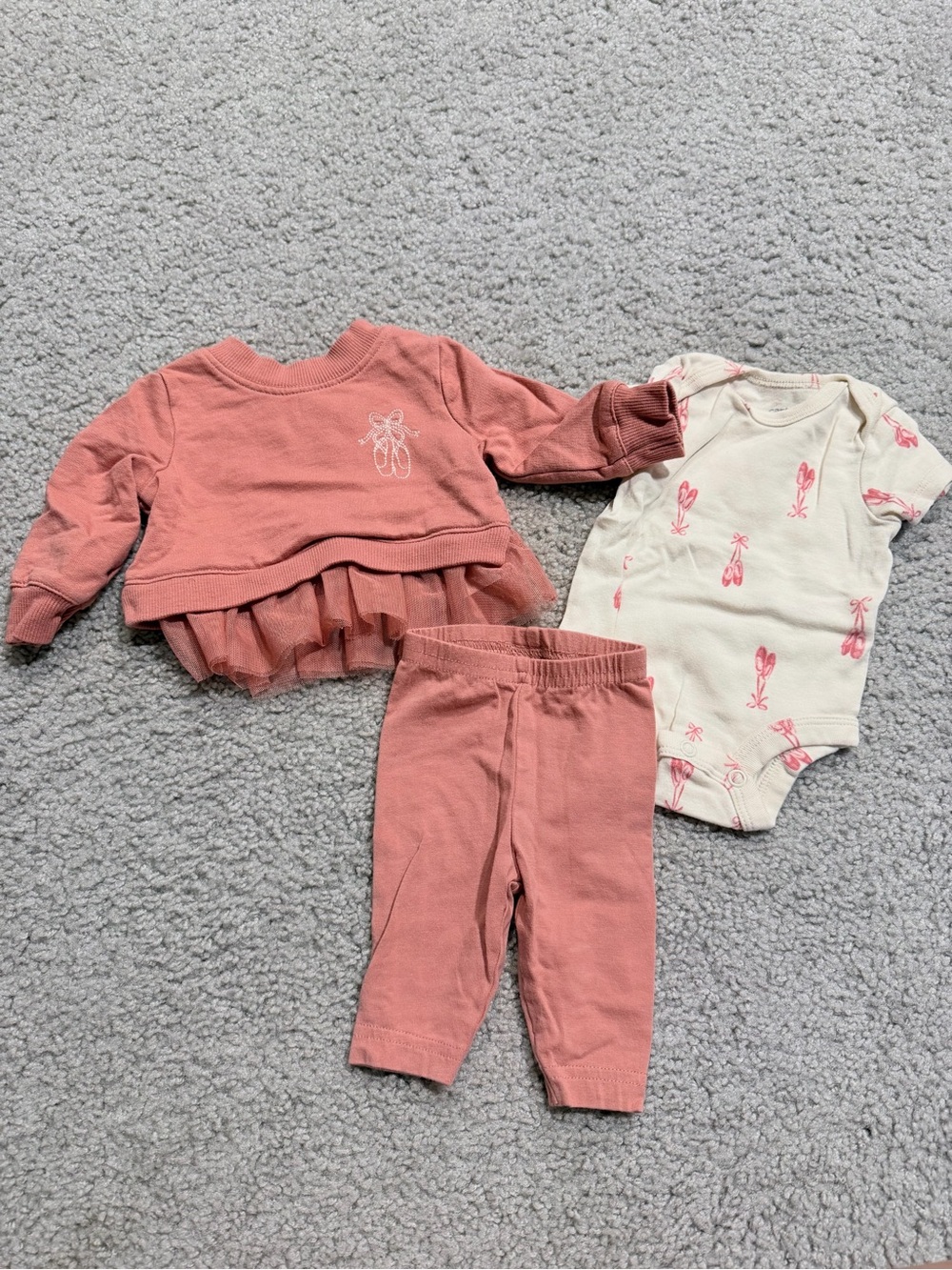 Pink Bow Matching Set